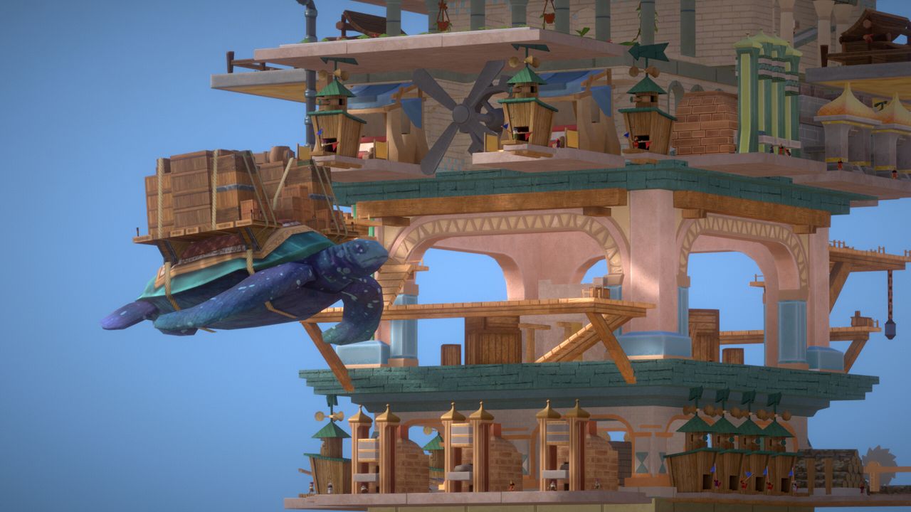 Stario: Haven Tower — новый вертикальный градостроительный симулятор с магией, космическими китами и летающими черепахами-доставщиками