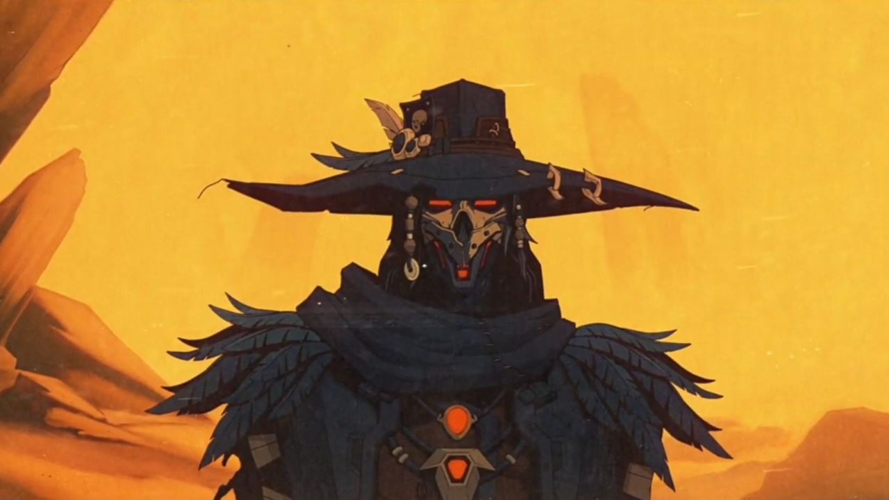 Первый охотник за сокровищами в DLC для Borderlands 4 — робот-ковбой по имени C4SH, который бросает игральные карты.