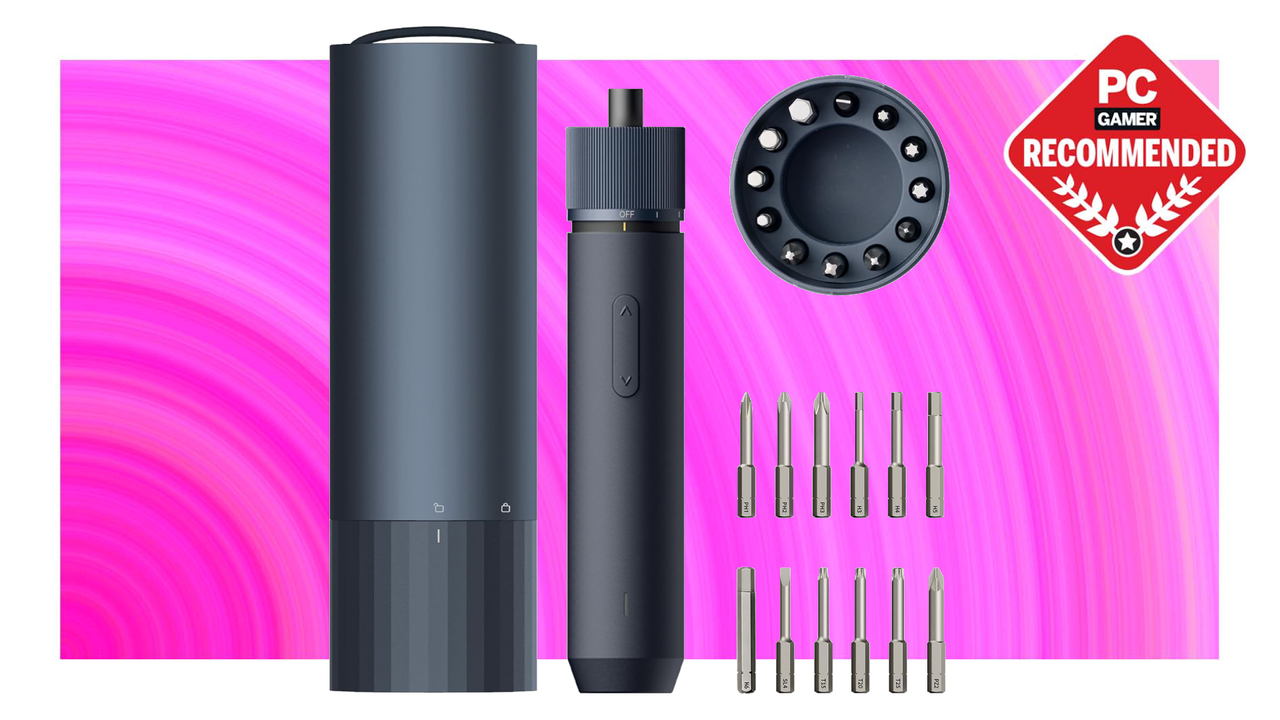 Всего за $40 вы получите компактный аккумуляторный шуруповерт с 12 металлическими насадками, который легко помещается в карман.