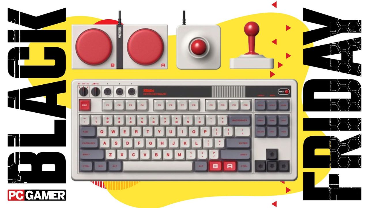 Эта игровая клавиатура в стиле Nintendo на распродаже в честь Черной пятницы поразила меня своей выгодной ценой.