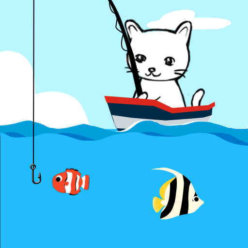 Последняя версия cat goes fish. Игра Кэт Фиш. Fishing Cat. Cat goes Fishing на телефон. Игра где котик ловит рыбу.