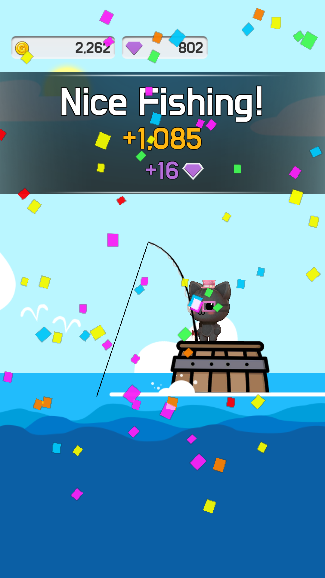 Cat Goes Fishing + мод на деньги скачать последнюю версию на Андроид в APK